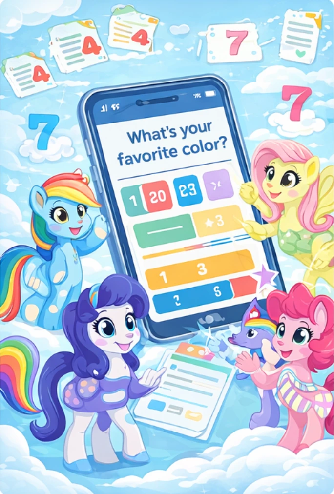 Little Pony Test quiz flow feature